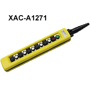 1 бр. XAC-A1271, защитени от дъжд, бутон за повдигане на крана, ключа за управление, контролер верижна лебедка, окачване жълт цвят
