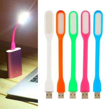 1 бр. светодиодна USB-лампа, книга лампа, Мини преносим USB led лампа, захранване, за преносим лаптоп, led лампа за четене, USB-нощни осветителни тела