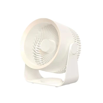 1 комплект Преносим вентилатор за циркулация на въздуха Тих вентилатор ABS Тенис на стенен вентилатор на тавана въздушен охладител бял