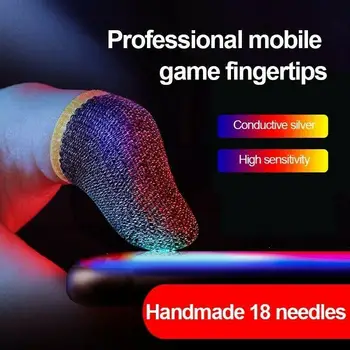 1 Чифт Супертонких Слот Ръкави за пръсти, Дишащи Върховете на Пръстите си За Игри За Мобилни Игри Pubg, Аксесоари За игри със Сензорен Екран