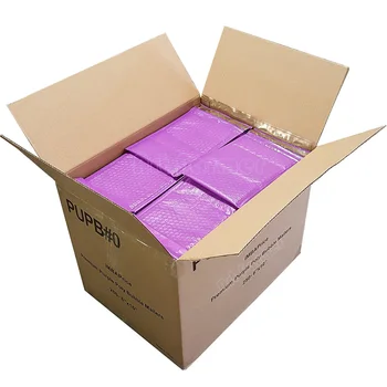 100 бр лилаво пощенска машина с шампанско подплата пощенски пликове Мейлър Поли за опаковане на самоуплотняющаяся чанта за доставка с шампанско подплата