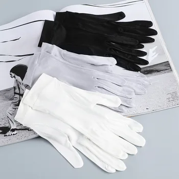 100% Натурални ръкавици от естествена коприна тутового дърво, дамски летни тънки дишащи овлажняващи ръкавици за сън, с докосване на екрана, слънчеви ръкавици за шофиране A60