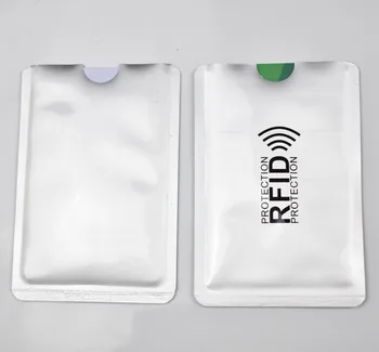 1000шт RFID блокер ръкави анти-кражба защита на радиочестотна идентификация-RFID карти блокиране ръкав Идентификация защита от сканиране на карти ръкав