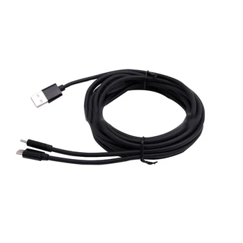 10ШТ 3 м черен USB кабел за зарядно устройство за Зареждане 3 в 1 за Xbox Series X/S за PS5 Детска линия на храна