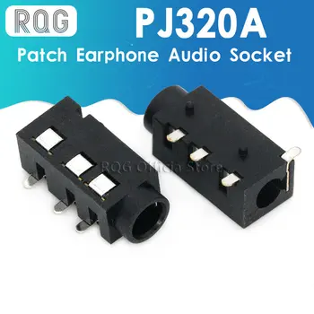 10ШТ DIP PJ320A 3.5 ММ аудио жак за слушалки, PJ-320A PJ320 PJ-320 4-пинов аудиоинтерфейс