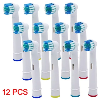 12 бр. сменяеми глави за електрическа четка за зъби за устната кухина B EB17 дюзи за миене на зъбите Oralb 3D Vitality Precision