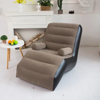140 см Хол S-образен надуваем диван-стол-легло Евтини единична дизайнерски диван Ергономичен спускащите мързелив мека Мебел за дома