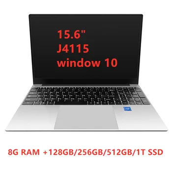 15,6 Лаптоп Офис Игри Преносим Лаптоп 15,6-инчов Екран с 1080P Intel Celeron J4115 DDR4 8G RAM 128G 256G 512G 1T SSD