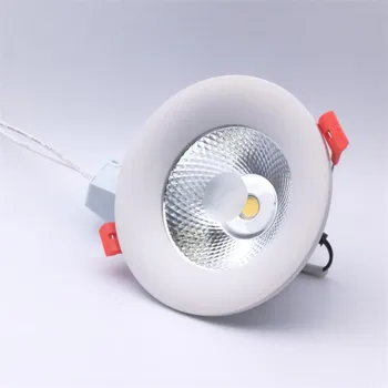 15 Watt led лампа с регулируема яркост 110 В На 220 В, точка led осветление на Едро с регулируема яркост cob led точка осветителни тела бял корпус