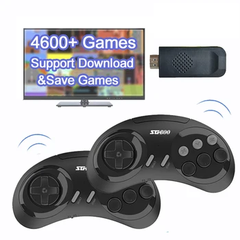 16-Битова видео Игра Конзола MD за SEGA Genesis Играта Стик на Безжичния Контролер, Вграден в 4600 + Игри, HDMI-Съвместим Слот плейър