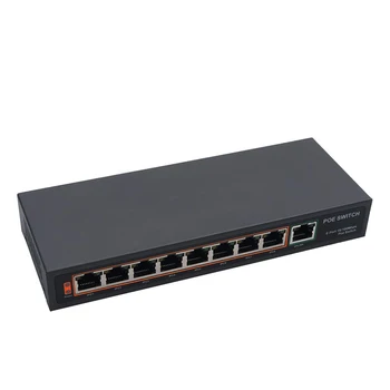 1бр Професионален 8-Портов 100 Mbps Комутатор IEEE802.3af POE/Инжектор за Захранване през Ethernet Мрежов Комутатор за IP Камери VoIP устройства
