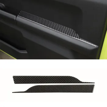 2 бр./компл. стикери за декорация на вътрешната врата на колата, подлакътник, аксесоар за Suzuki Jimny 2019 + корнизи за автостайлинга