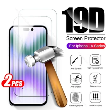 2 ЕЛЕМЕНТА от Закалено Стъкло За Iphone14 Iphone 14 Pro Max Защитно Стъкло I Phone 14 ProMax Armor Safty Защитно Фолио За екрана на HD