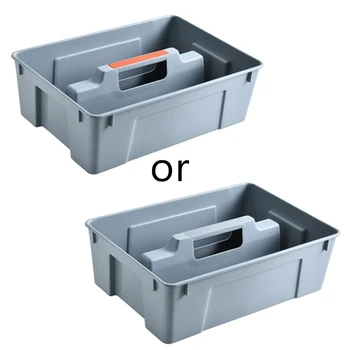 2 Разделител Кутия за съхранение на инструменти, Преносим пластмасов комплект инструменти с дръжка за домашна кухня на всекидневна