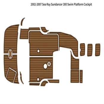 2002-2007 Sea Ray Sundancer 300, платформа за плуване, кокпит, подложка за лодки, кърлежи етаж от EVA