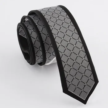 2020 Нови Дизайнерски Марки, Модерен Бизнес Ежедневни 5,5 см Тънки Вратовръзки за Мъжете, Тясна Вратовръзка, Офис Работа, Подарък Кутия, Сребристо-Сив