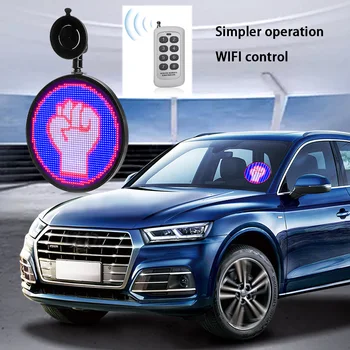 2021 RGB авто емоционален led дисплей готов за изпращане пълноцветен кола дисплей Сам за реклама таксита