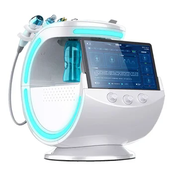 2022 Апарати за грижа за кожата Управление на анализ на кожата 7 в 1 на Водно-кислородна blast умна машина Ice Blue за грижа за лицето