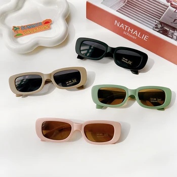 2022, кръгли слънчеви очила под формата на хубава мультяшного мечка за момчета и момичета, детски реколта квадратни слънчеви очила с защита от uv, класически детски очила