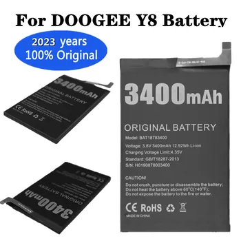 2023 година Нова оригинална батерия за Doogee Y8 BAT18783400 3400 mah Сменяеми батерии Bateria 