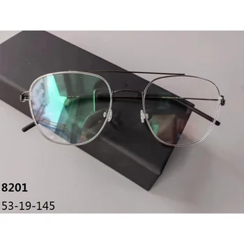 2023 Дания безвинтовые очила в свръхлеки титанов рамки за мъже и жени, двухлучевые квадратни оптични очила 8201, нов дизайн