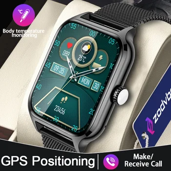 2023 Нови GPS Smart-Часовници Мъжки 1,86 Инча HD С Голям Екран на Гласово Повикване Спортни Часовници, Водоустойчиви Дамски Смарт Часовници За Android и IOS