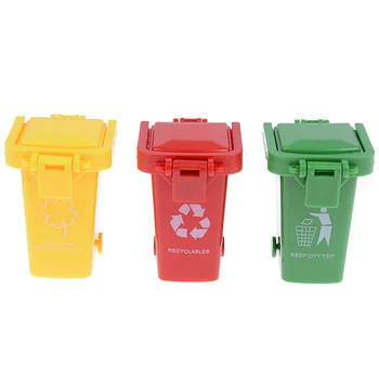 3 бр./опаковане., детско игрушечное кофа за боклук, мини-кофа за боклук мусоровоза, кофа за съхранение на, играчка-тласкач за деца и бебета