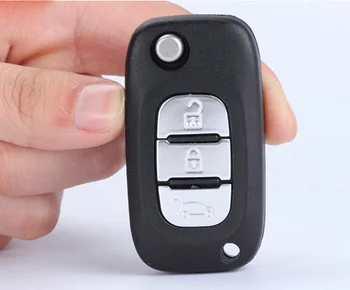 3 бутона, панти калъф за дистанционно на ключа на автомобила за Renault/Clio/Megane/Kangoo Modus, ключодържател, заготовки
