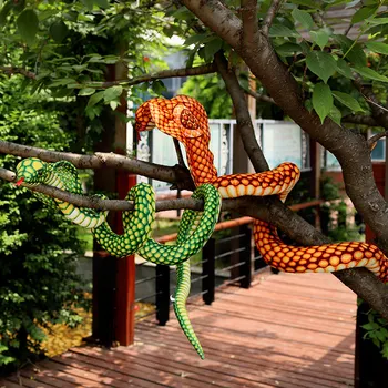 3D симулация играчка-змия Кобра, плюшени меки играчки за най-малките змии в реалния живот, начало декор, подаръци за рожден ден, хитри шеги