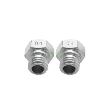 4 бр. Търсещия от неръждаема стомана Размер на дюзата 0,2 мм, 0,3 мм 0.4 mm 0,5 mm 0,6 mm 0.8 mm, 1,75 mm за резервни части на 3D принтер Flashforge Finder