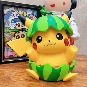 40 см Pokemon Сладък Диня Колекция от фигури на Pikachu Извънгабаритни винил аниме периферни устройства Украса Модел играчка, Подарък за рожден ден