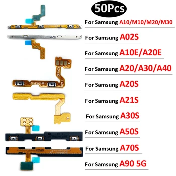 50 бр., Бутон за включване/изключване, Бутон за регулиране на силата на звука, Гъвкава За Samsung A10S A02S A10E A20E A20 A20S A21S A30S A50S A70 A70S A90 5G