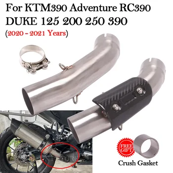 51 ММ Мотоциклетът Изпускателната Система е Модифицирана Ауспуси Escape За KTM390 ADV RC390 DUKE390 125 200 250 390 2020 2021 Тръба Средно Ниво