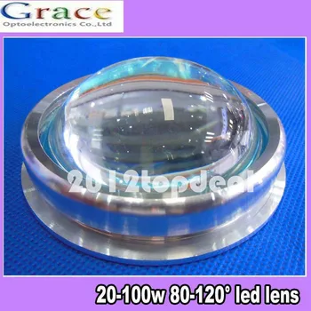 67 мм led Стъклен обектив + Алуминиево пръстен + Рефлектор 4 комплекта серия за 20 W 30 W, 50 W 60 W 90 w 100 W 120 Watt led
