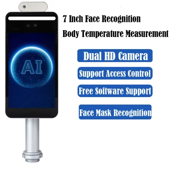 7-инчов и 8-инчов уред за измерване на температурата на лицето, датчик за температура, recognizer маска