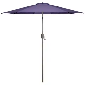 9-подножието на улицата чадър за вътрешен двор с дръжка и наклон - лилаво
