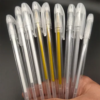 9 цвята Гел писалка сребристо-бели маркери Металик, писалка за писане, рисуване, графити, дръжки 