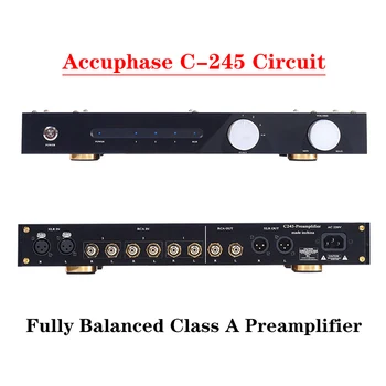 Accuphase C-245 Напълно балансиран предусилвател клас A Поддържа балансиран XLR Одноконтурный на входа и на изхода аудиоусилитель с ниски изкривявания