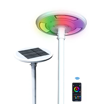 ACMESHINE 3000LMS Rgbw Color Control App НЛО Алуминиева Сплав AI Smart Solar Plaza Led Light Dance Лампа Поддържан Светлини На Открито