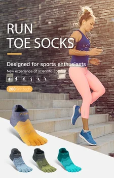 AONIJIE Sports Run, спортни чорапи с ниско деколте и пет чорапи, чорапи с една четвърт чорапи за джогинг по марафонской условия