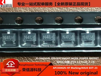 AP2304GN-HF AP2304GN AP2304 2304 Маркировка: N4U4 SOT-23 N-КАНАЛЕН МОП-транзистор С повишена мощност 25, 117 МОМ, 2,7 И 100% чисто Нов Оригинален