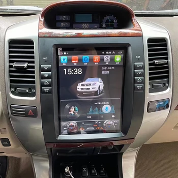 Auto Lexus GX470 Android-радио за Toyota Land Cruiser Prado 120 2002-2009 Tesla Стерео автомобилен мултимедиен плейър GPS