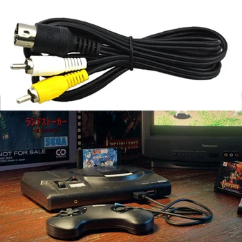 AV кабел аудио-видео кабел RCA кабел за SEGA Mega Drive 1 за Битие 1 1,8 м