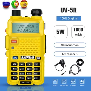 Baofeng Преносима радиостанция UV-5R Ловно Шунка CB Радиостанция UV5R FM-Радиоприемник 5 W VHF UHF UV 5R Професионален Предавател