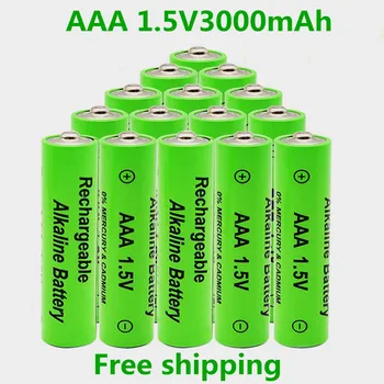 Batterie rechargeable NI-MH pour montres, piles 1.5 V AAA 3000mAh pour ordinateurs, jouets, etc livraison