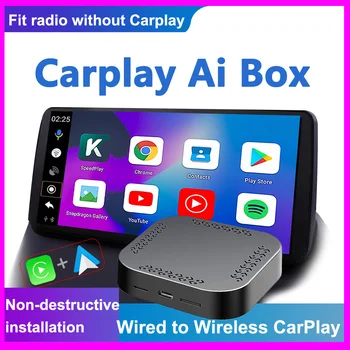 CarPlay Ai Box с връзка към безжична мрежа, Android 9 восьмиядерный проектор Qualcomm за 4G + 64G щепсела и да играе Android carplay