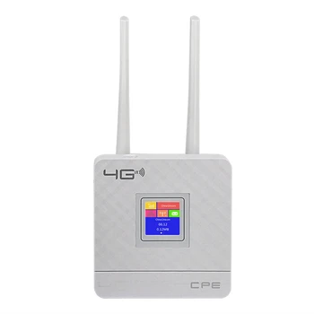 CPE903 LTE Домашен 3G, 4G 2 Външни Антени Wifi Модем, Безжичен Рутер, CPE с порт RJ-45 и слот за SIM-карти US Plug