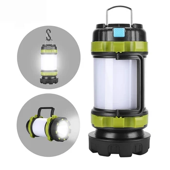 D2 Преносими led лампа за къмпинг, работно лампа, уличен лампа за палатка, ръчно фенерче, USB, акумулаторна батерия водоустойчив търсене лампа