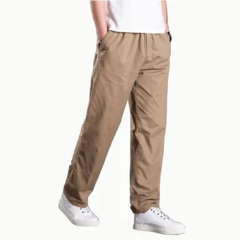 demisezonnyj за мъже сафари стил панталони карго джоба с цип плюс размери 6XL свободни панталони за момичета out door прави панталони за момичета свободни армейски зелен