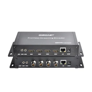 DMB-8904A-ЕО цифрово преобразуване на 4 * HD IP H265 HEVC Стабилен IP енкодер на видео стрийминг H. 264